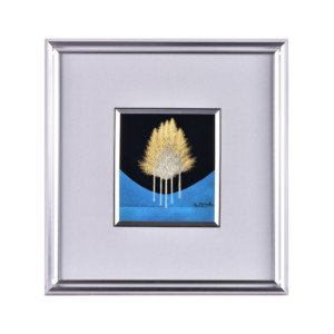 蒔絵師 吠木正樹/「静樹/立木」/輪島塗/漆絵/漆額/沈金/漆芸額/額装品 